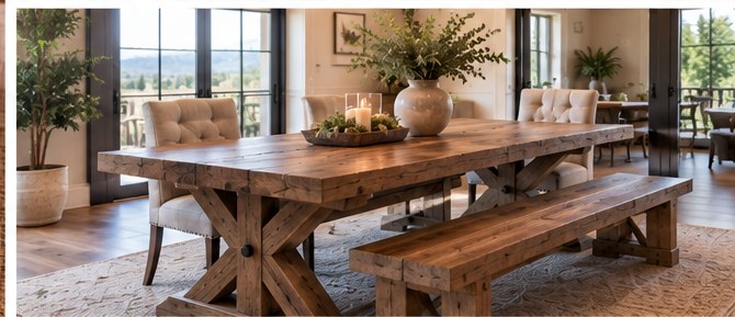 Custom farmhouse tables for Park City mountain homes — example 3