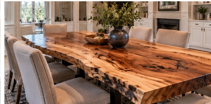 Custom live edge tables for Park City mountain homes — example 5