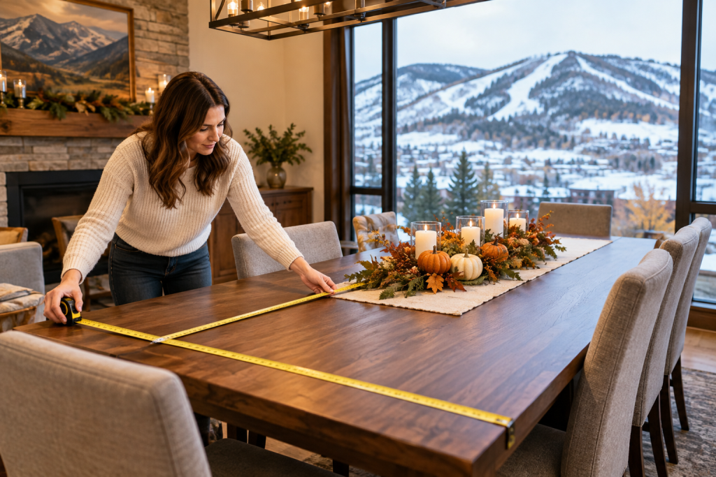 Thanksgiving dining table size Park City